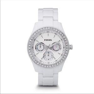 Stella Multifunctional White Resin Watch
